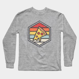 Retro Badge Pizza Long Sleeve T-Shirt